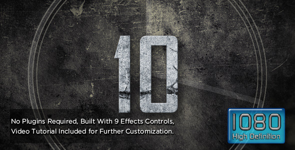 VideoHive Grunge Smoke and Fire Countdown 3330836 VideoHive Grunge Smoke and Fire Countdown 3330836