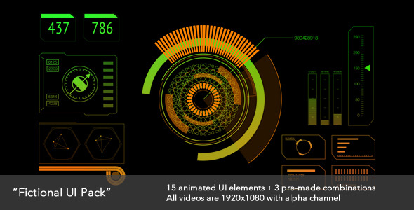 VideoHive Fictional UI Pack 3399067 VideoHive Fictional UI Pack 3399067