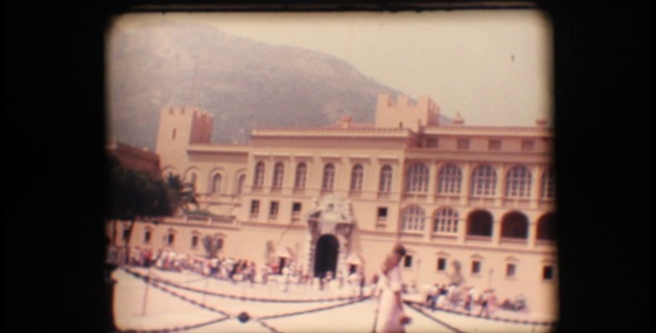 VideoHive Vintage 8mm Prince's Palace Of Monaco And Tourist 3410213 VideoHive Vintage 8mm Prince's Palace Of Monaco And Tourist 3410213