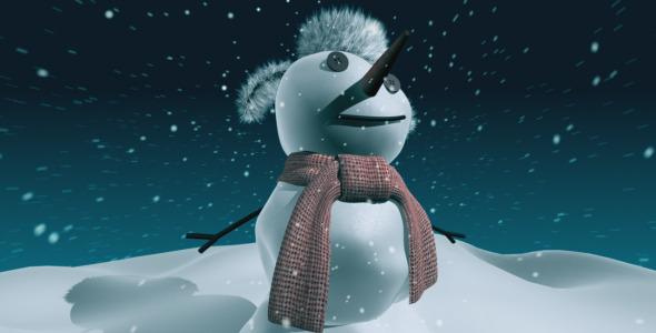 VideoHive Snowman Greetings 3424329 VideoHive Snowman Greetings 3424329