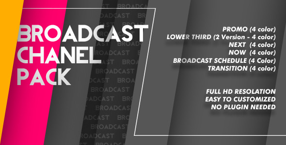 VideoHive Broadcast Channel Pack 3436834 VideoHive Broadcast Channel Pack 3436834