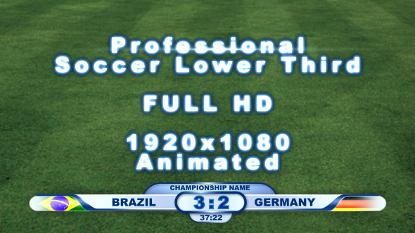 VideoHive Professional Soccer Lower Third Pack 3414698 VideoHive Professional Soccer Lower Third Pack 3414698
