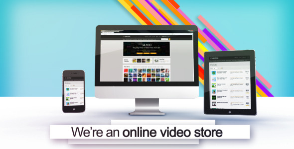 VideoHive Online Shop Promotion With 3D Screens 3455351 VideoHive Online Shop Promotion With 3D Screens 3455351