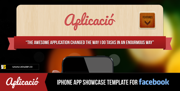 ThemeForest Aplicacio iPhone App Showcase Facebook Template 3458343 ThemeForest Aplicacio iPhone App Showcase Facebook Template 3458343