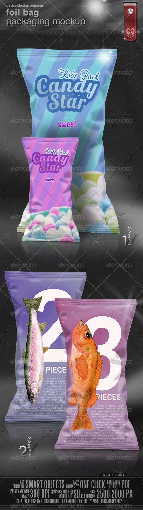 Download Stock Graphic - GraphicRiver Foil Bag Packaging Mock-Up ...