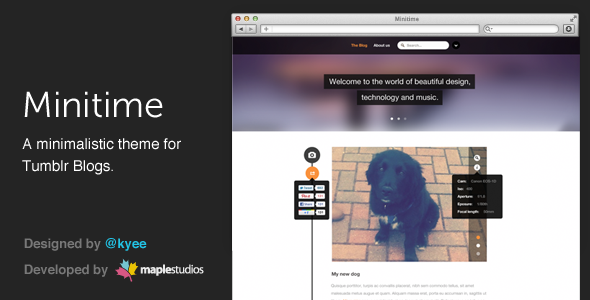 ThemeForest Minitime A minimalist theme for Tumblr blogs 3471363 ThemeForest Minitime A minimalist theme for Tumblr blogs 3471363