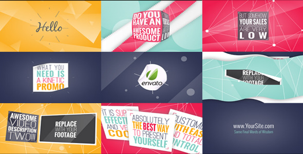 VideoHive Kinetic Typography Promo 3460502 VideoHive Kinetic Typography Promo 3460502