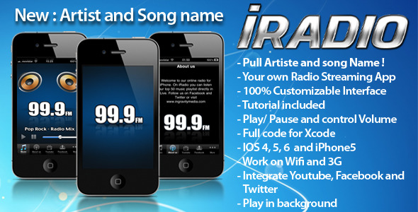 CodeCanyon iRadio iPhone App 236502 CodeCanyon iRadio iPhone App 236502