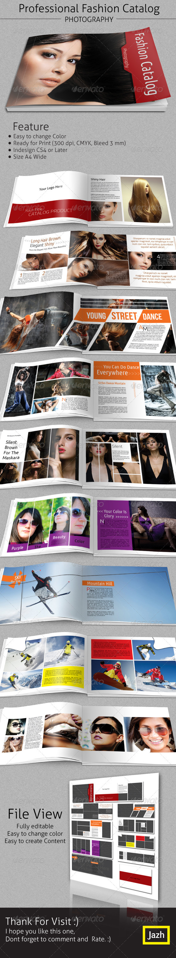 GraphicRiver Fashion Catalogs Brochure A4 Wide 3517672 GraphicRiver Fashion Catalogs Brochure A4 Wide 3517672