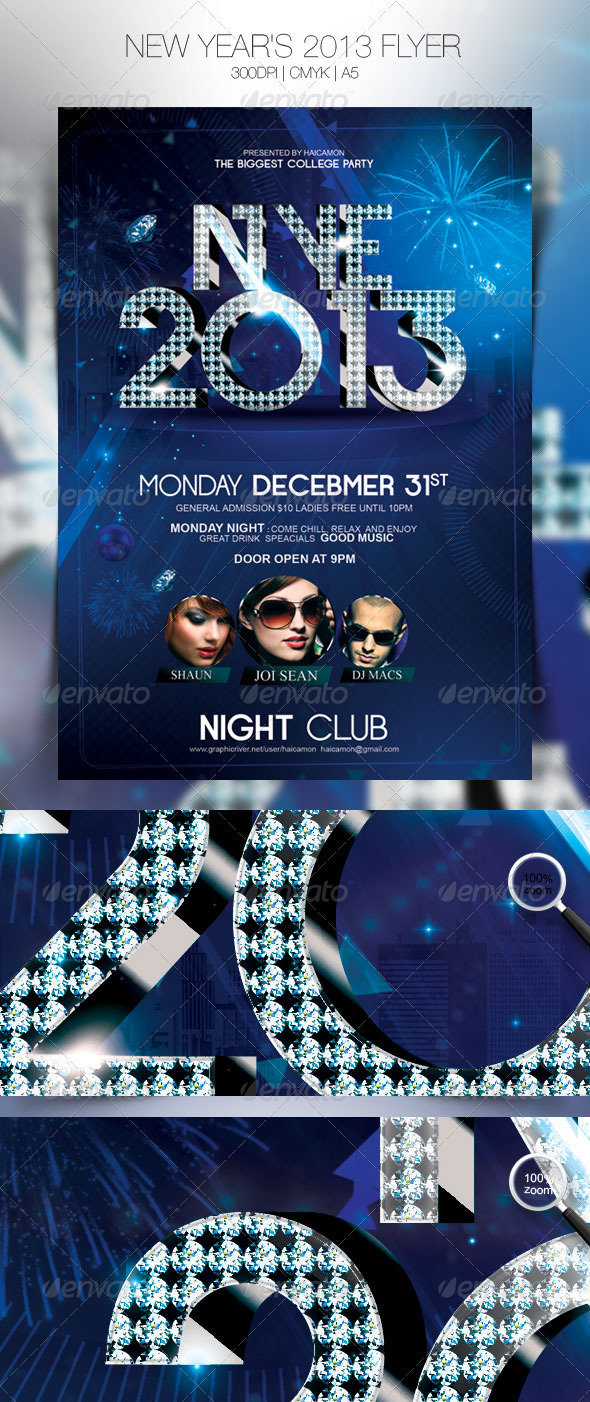 GraphicRiver New Year s 2013 Flyer 3540743 GraphicRiver New Year s 2013 Flyer 3540743