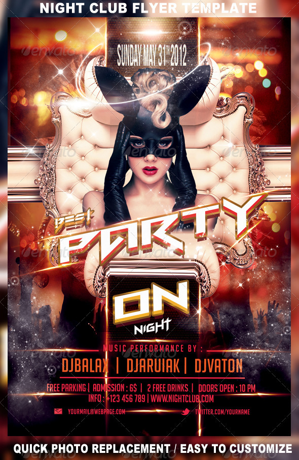 GraphicRiver Party on Party Flyer Template 2800517 GraphicRiver Party on Party Flyer Template 2800517