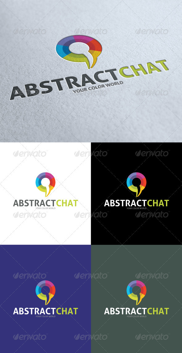GraphicRiver Abstract Color Chat Logo 3547401 GraphicRiver Abstract Color Chat Logo 3547401