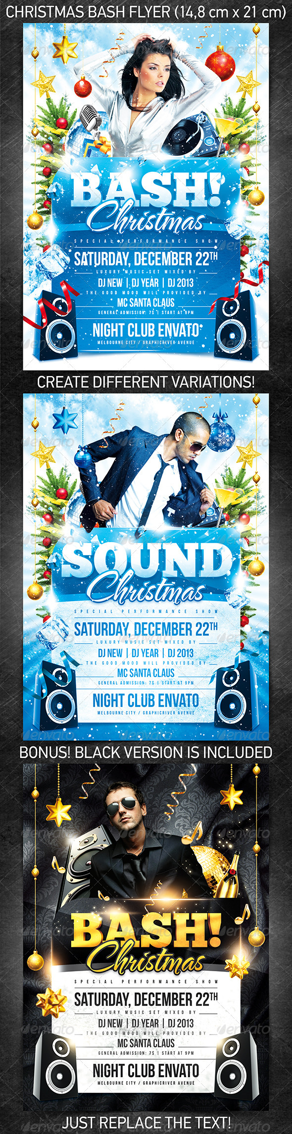 GraphicRiver Christmas Bash Flyer Template 3549117 GraphicRiver Christmas Bash Flyer Template 3549117