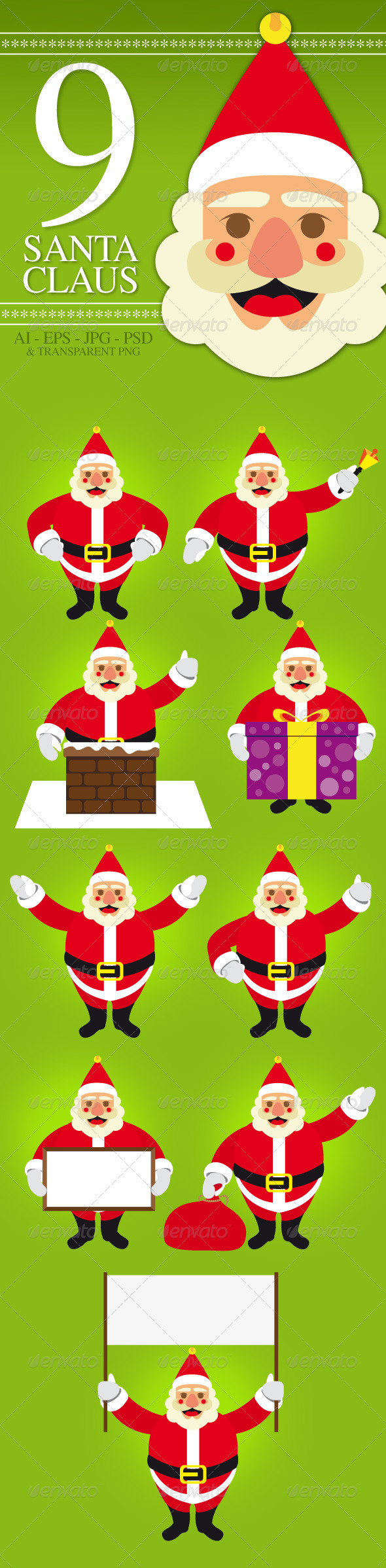 GraphicRiver Santa Claus Pack 3549568 GraphicRiver Santa Claus Pack 3549568