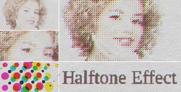 VideoHive Halftone CMYK Effect 3555349 VideoHive Halftone CMYK Effect 3555349