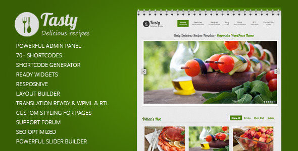 ThemeForest Tasty Responsive Food WordPress Theme 3531281 ThemeForest Tasty Responsive Food WordPress Theme 3531281