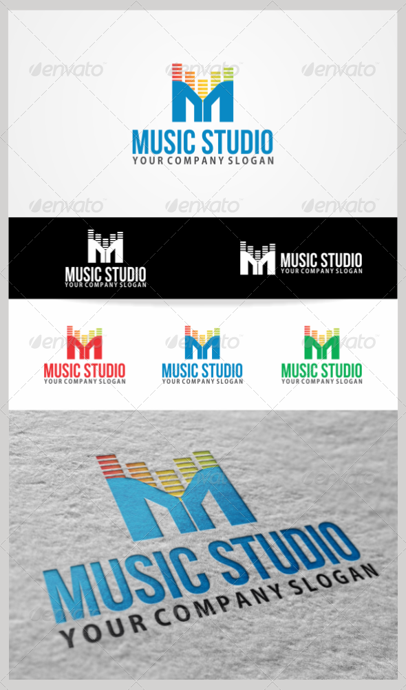 GraphicRiver Music Studio Logo Template 3516878 GraphicRiver Music Studio Logo Template 3516878
