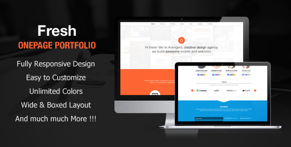 ThemeForest Fresh Portfolio Onepage Multipurpose Theme WordPress Creative Portfolio 3588484 ThemeForest Fresh Portfolio Onepage Multipurpose Theme WordPress Creative Portfolio 3588484