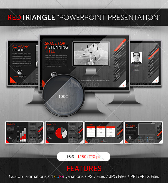 GraphicRiver Powerpoint RedTriangle Theme 3601566 GraphicRiver Powerpoint RedTriangle Theme 3601566