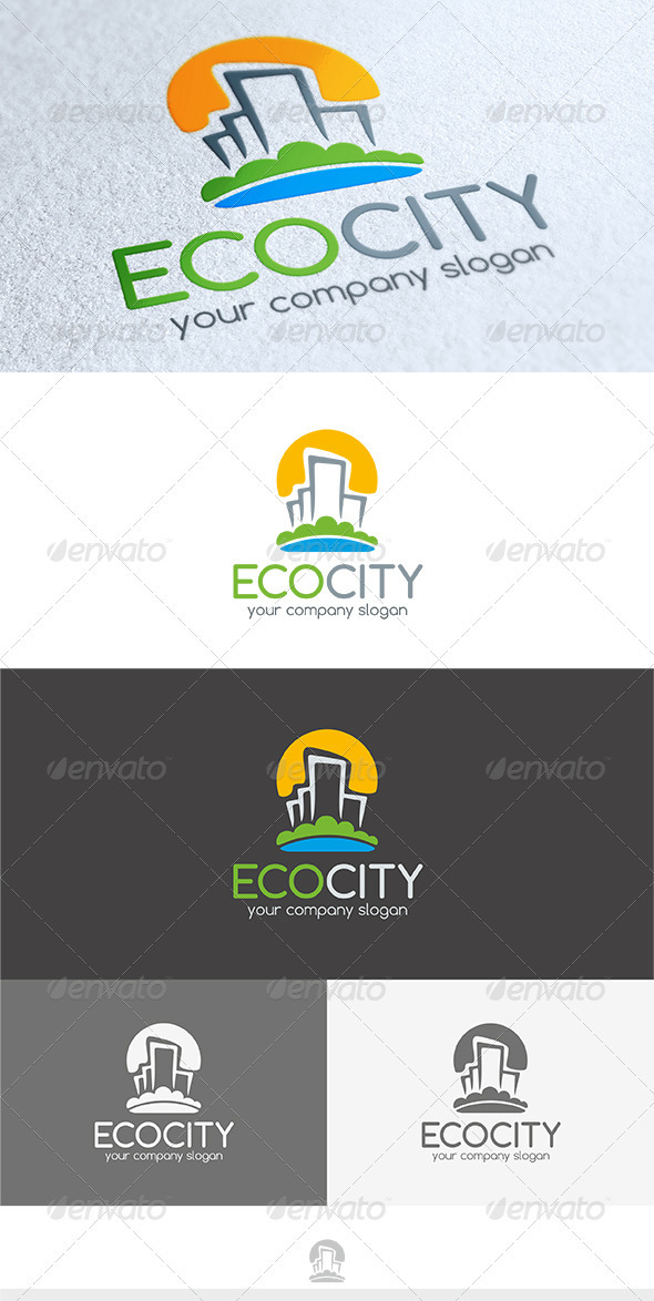 GraphicRiver Eco City Logo 3603932 GraphicRiver Eco City Logo 3603932