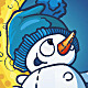 Snowman On The Moon Snowman On The Moon - GraphicRiver Item for Sale