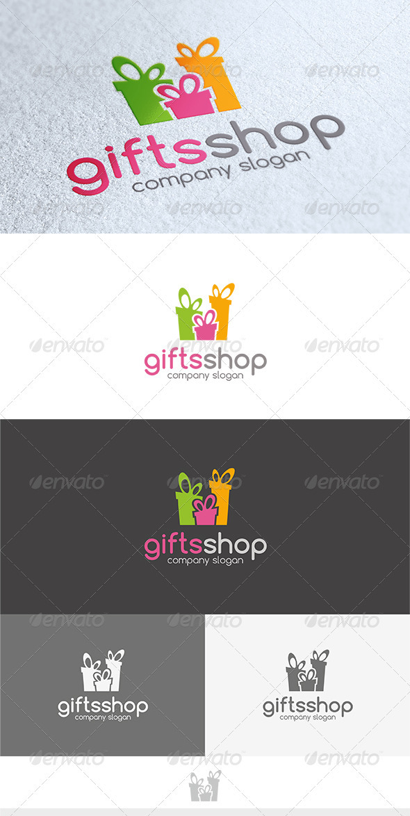 GraphicRiver Gifts Shop Logo 3603212 GraphicRiver Gifts Shop Logo 3603212