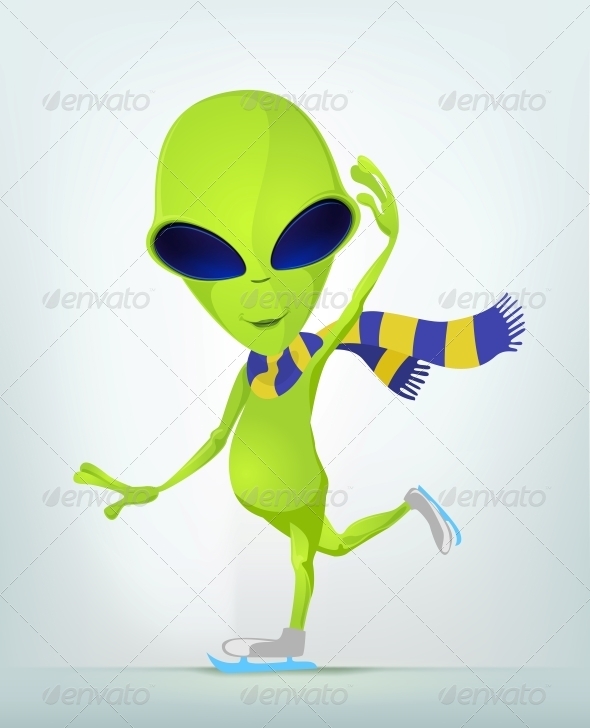 Green Alien Cartoon » Dondrup.com