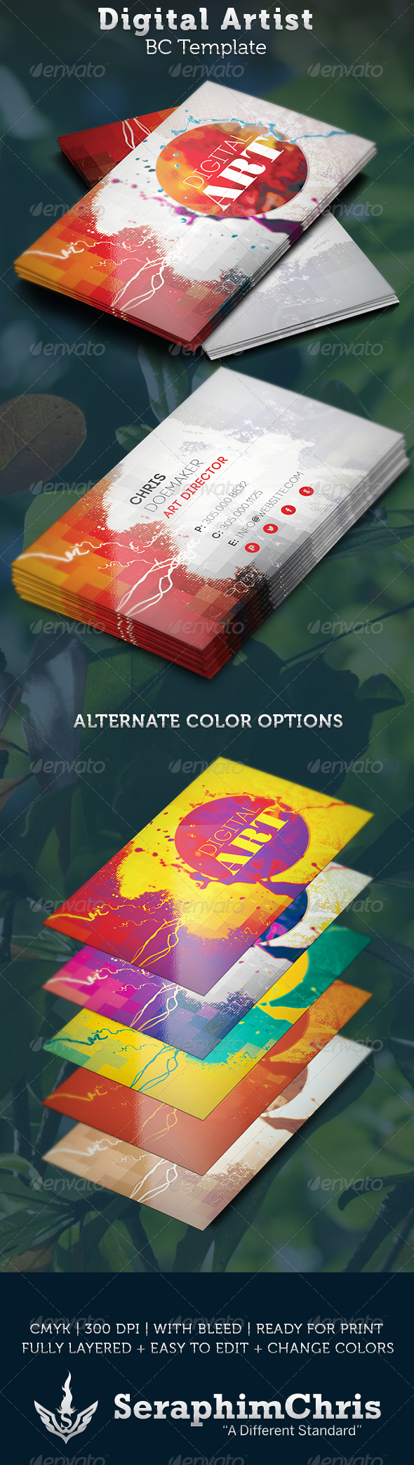 GraphicRiver Digital Artist Business Card Template 3656269 GraphicRiver Digital Artist Business Card Template 3656269