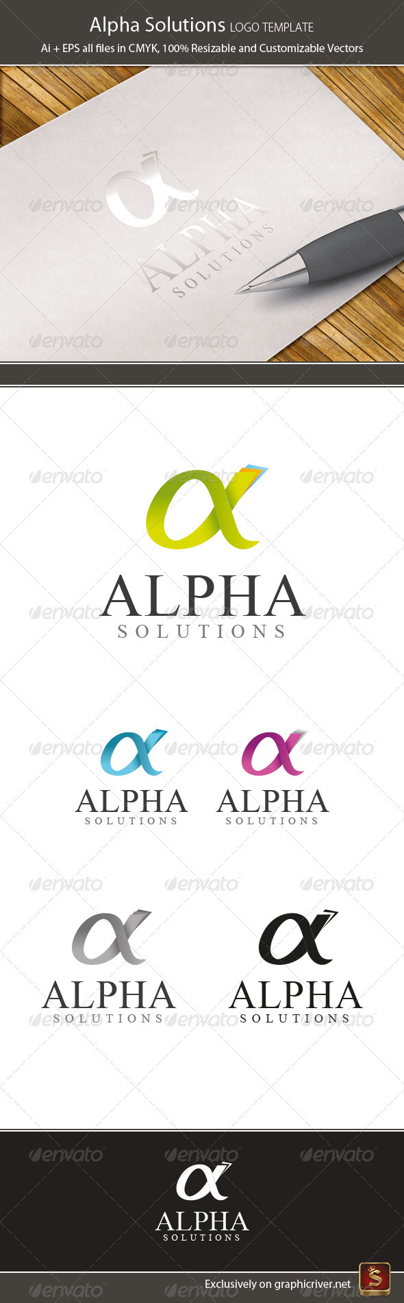 GraphicRiver Alpha Logo Template 3660143 GraphicRiver Alpha Logo Template 3660143