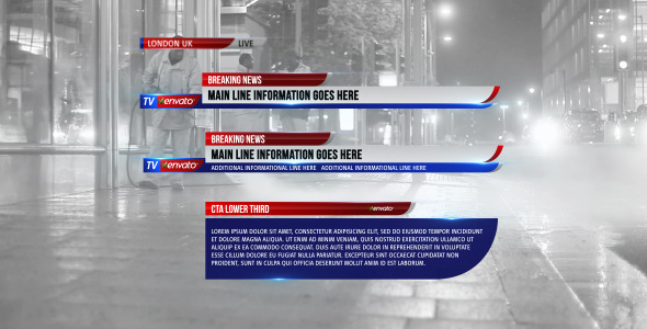 VideoHive Lower Third News 3 3666308 VideoHive Lower Third News 3 3666308