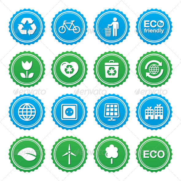 GraphicRiver Eco Green Labels Set 3677667 GraphicRiver Eco Green Labels Set 3677667