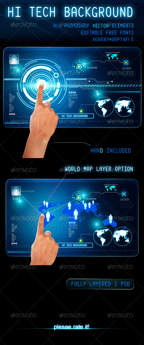 GraphicRiver Hi Tech Background 3691305 GraphicRiver Hi Tech Background 3691305