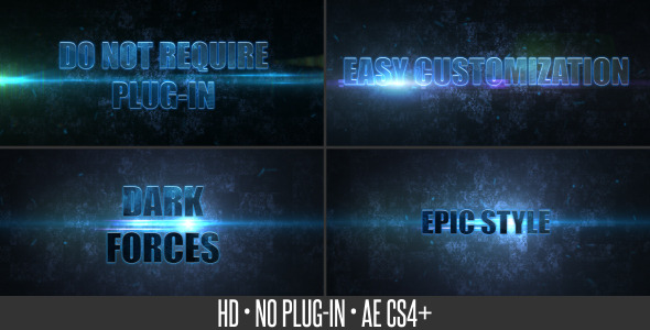 After Effects Project - VideoHive Dark Forces 3208246