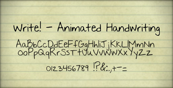 After Effects Project - VideoHive Write Animated handwriting 127215 After Effects Project - VideoHive Write Animated handwriting 127215