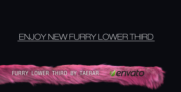 After Effects Project - VideoHive Furry Lower Third 400558 After Effects Project - VideoHive Furry Lower Third 400558
