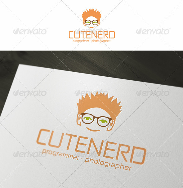 GraphicRiver Cute Nerd Geek Logo Template 3671598 GraphicRiver Cute Nerd Geek Logo Template 3671598