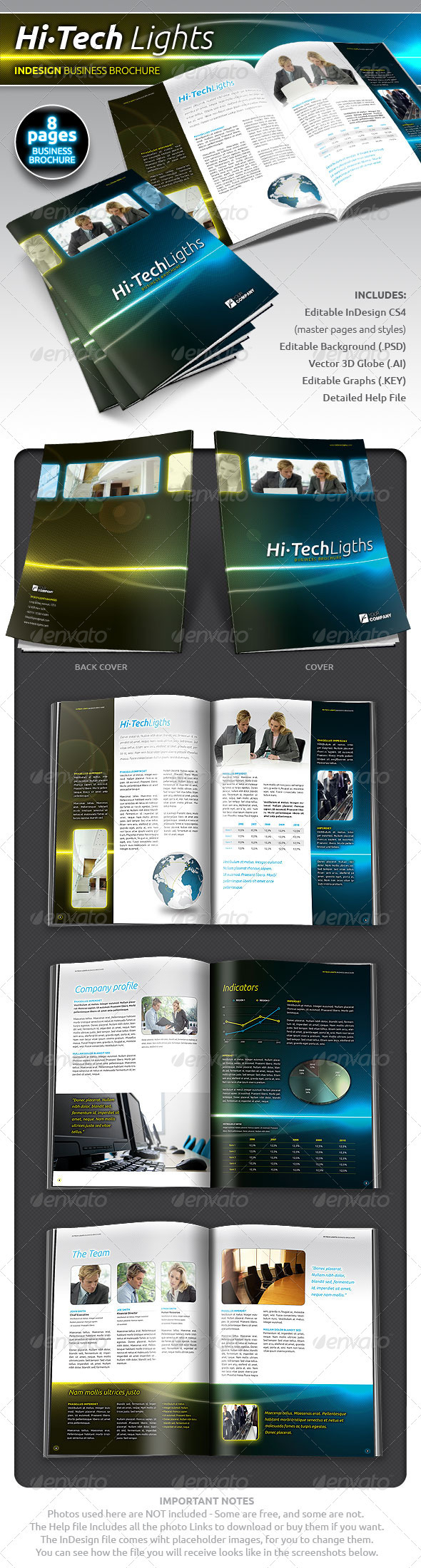 GraphicRiver Hi-Tech Lights Business Brochure 400644 GraphicRiver Hi-Tech Lights Business Brochure 400644