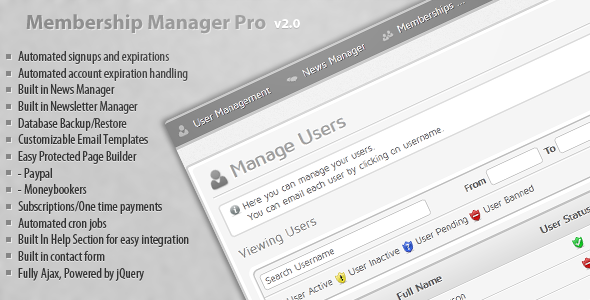 CodeCanyon Membership Manager Pro CodeCanyon Membership Manager Pro