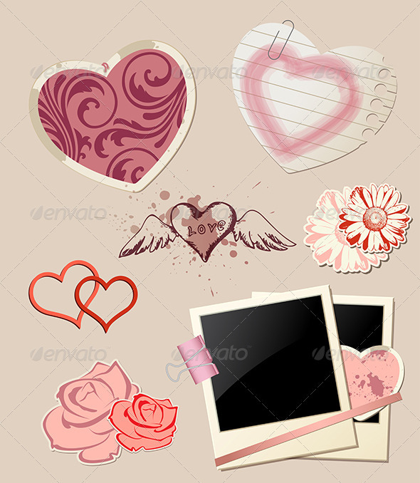 GraphicRiver Valentine`s Day Scrapbook 3758066