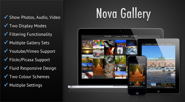 Nova Gallery - Galeria multimídia HTML5 responsiva