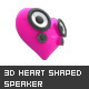 3D Heart Shaped Speaker 3D Heart Shaped Speaker - GraphicRiver Item for Sale