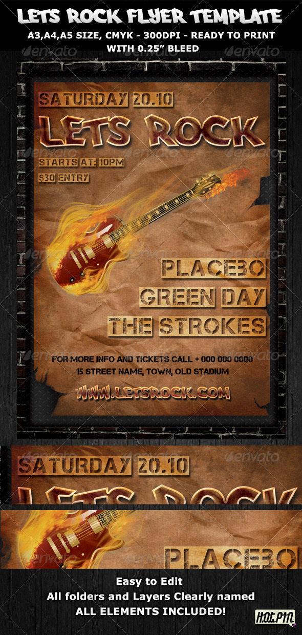 GraphicRiver Rock Party-Concert Flyer-Poster Template 406588 GraphicRiver Rock Party-Concert Flyer-Poster Template 406588