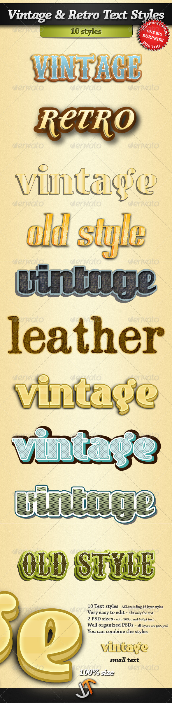 GraphicRiver Vintage and Retro Text Styles 408598 GraphicRiver Vintage and Retro Text Styles 408598