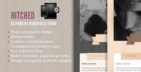 Hitched - Responsive Wordpress Wedding Theme