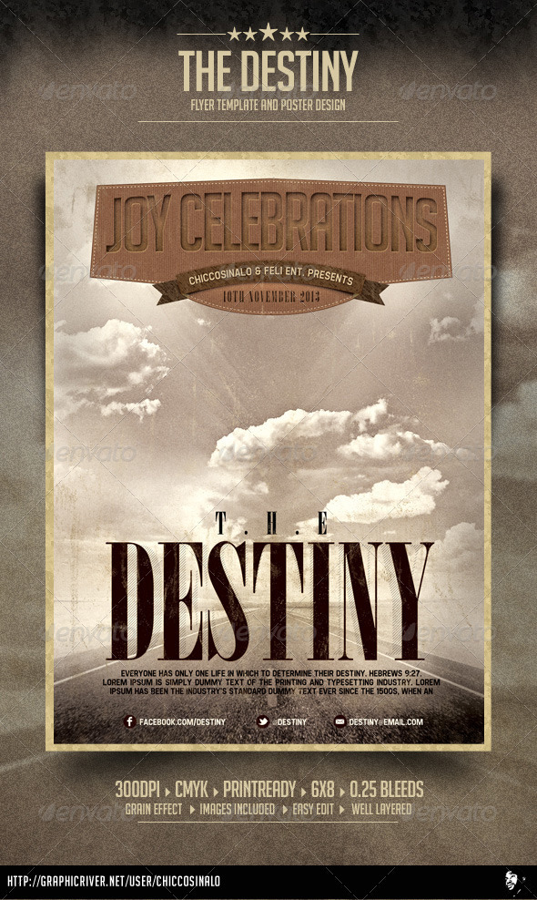 GraphicRiver The Destiny Flyer Template 4015617 GraphicRiver The Destiny Flyer Template 4015617