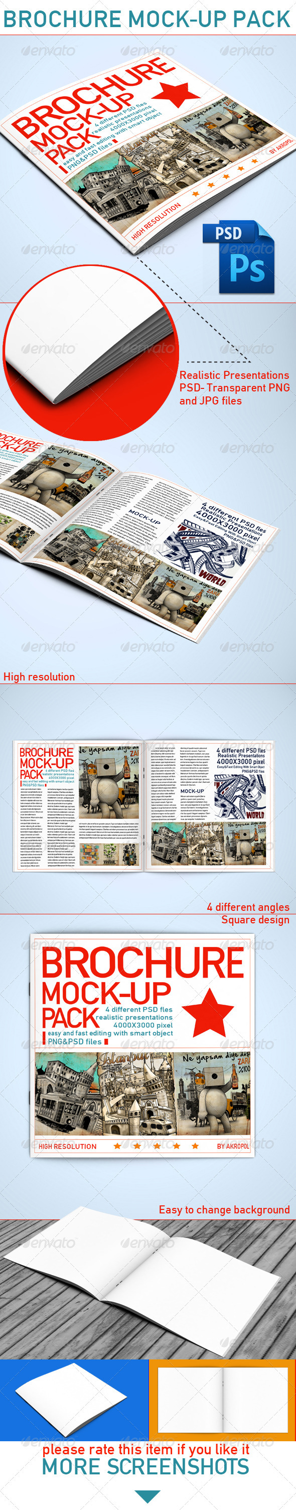 GraphicRiver Brochure Mock Up 4016143 GraphicRiver Brochure Mock Up 4016143