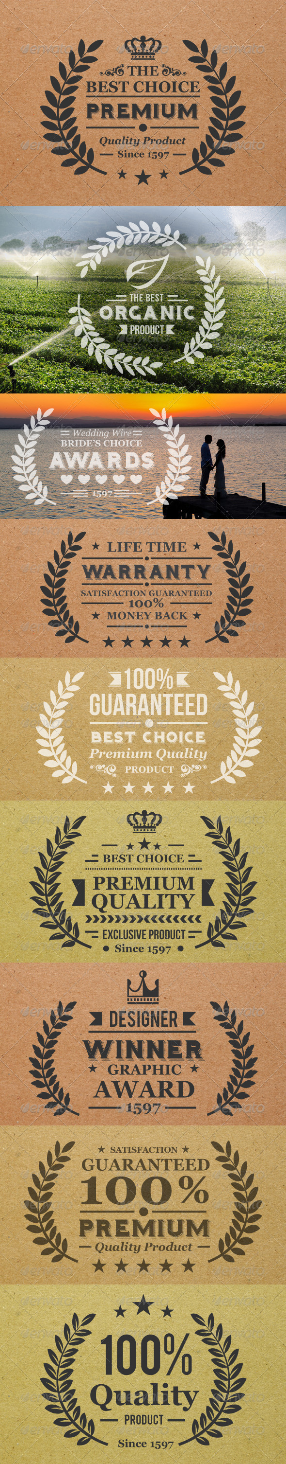 GraphicRiver Laurel Wreath Label 4019528 GraphicRiver Laurel Wreath Label 4019528