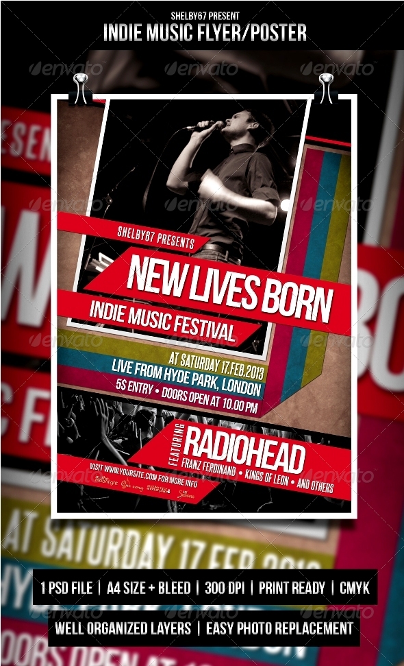 GraphicRiver Indie Music Flyer Poster 4023361 GraphicRiver Indie Music Flyer Poster 4023361