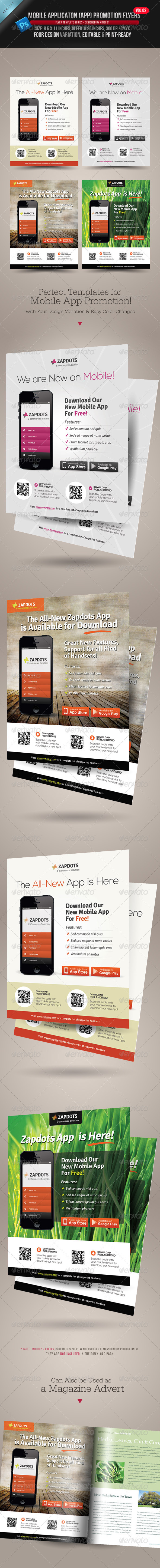 GraphicRiver Mobile App Promotion Flyers Vol.02 4024421 GraphicRiver Mobile App Promotion Flyers Vol.02 4024421