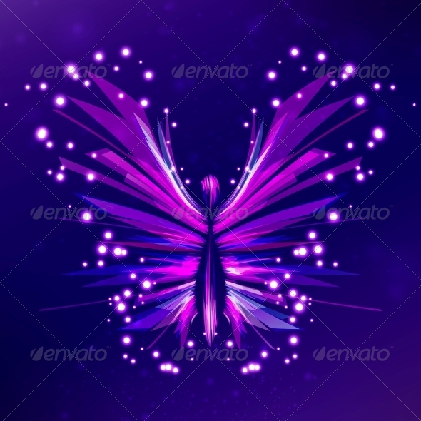 GraphicRiver Shiny Butterfly Abstract Vector 4040467